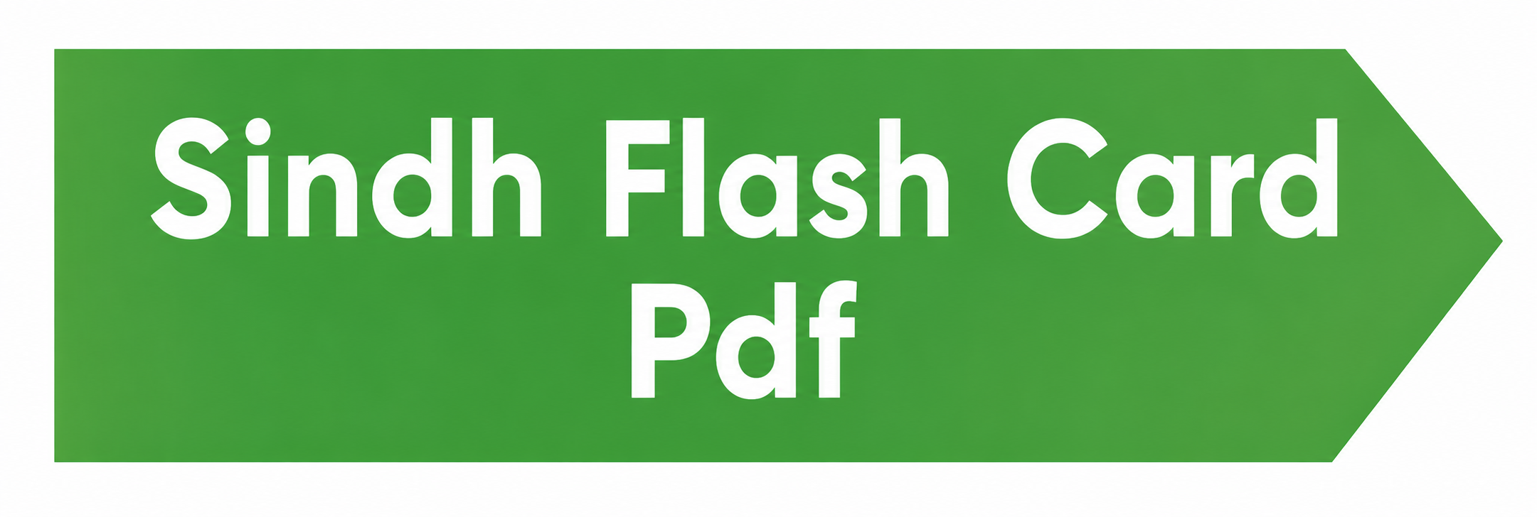 Flash Card Sindh